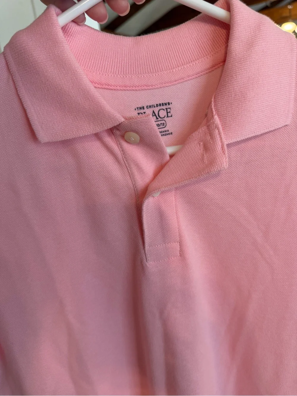 The Children’s Place Pink Polo Shirt Boys L‎ 10/12 New With Tags